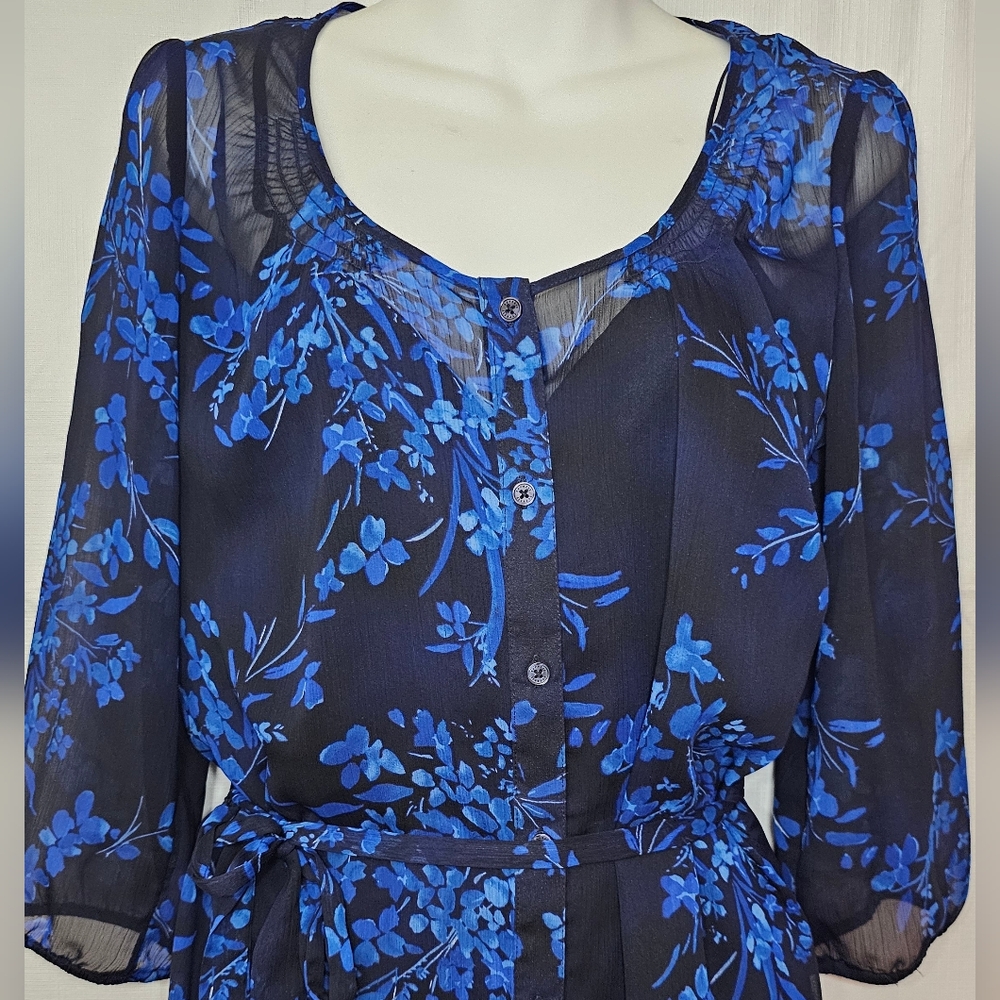 Express Dress Blue - Picture 3 of 12